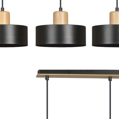 Emibig Lighting Taklampa TORIN 3 SVART