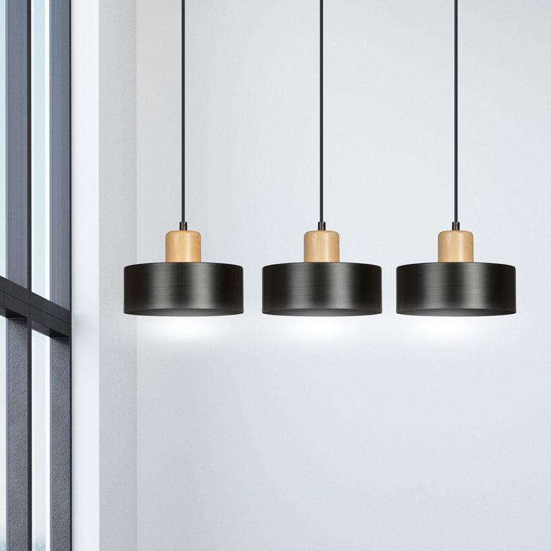 Emibig Lighting Taklampa TORIN 3 SVART