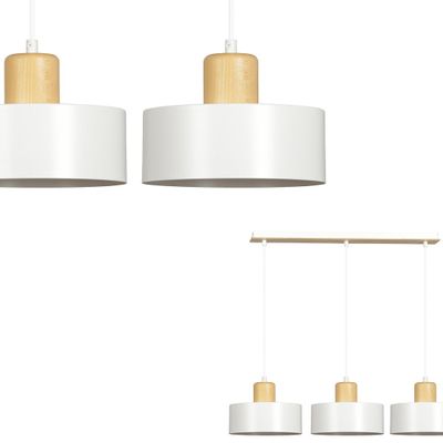 Emibig Lighting Taklampa TORIN 3 VIT