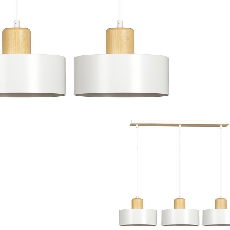Emibig Lighting Taklampa TORIN 3 VIT