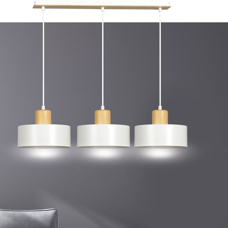 Emibig Lighting Taklampa TORIN 3 VIT