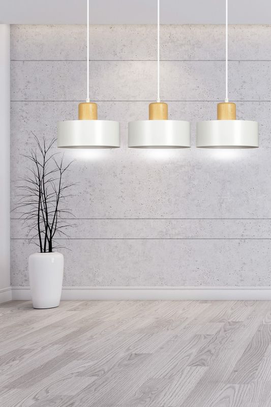 Emibig Lighting Taklampa TORIN 3 VIT