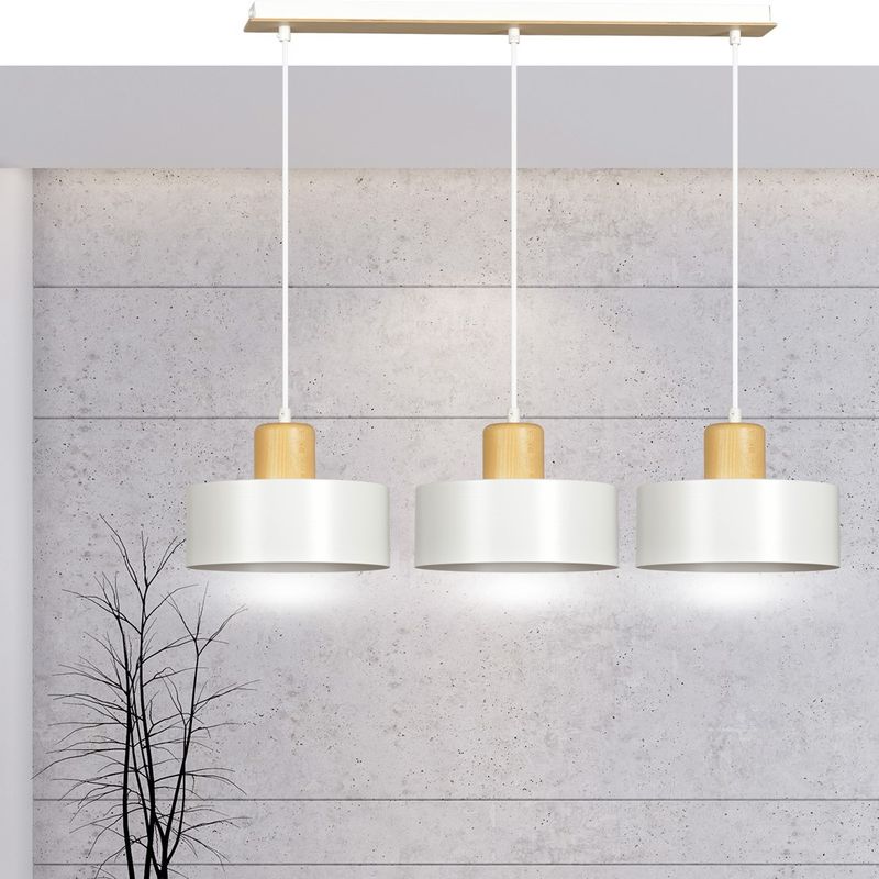 Emibig Lighting Taklampa TORIN 3 VIT