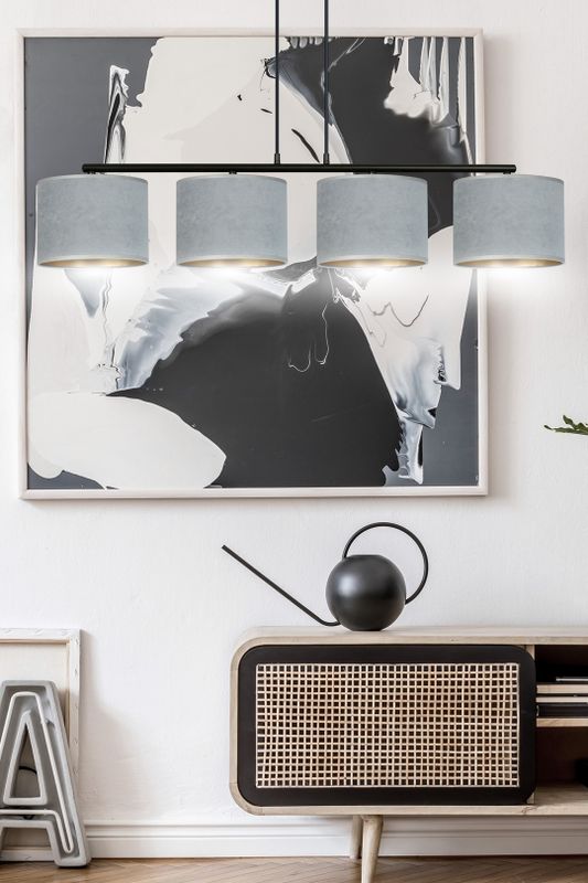 Emibig Lighting Taklampa HILDE 4 BL GRÃ…