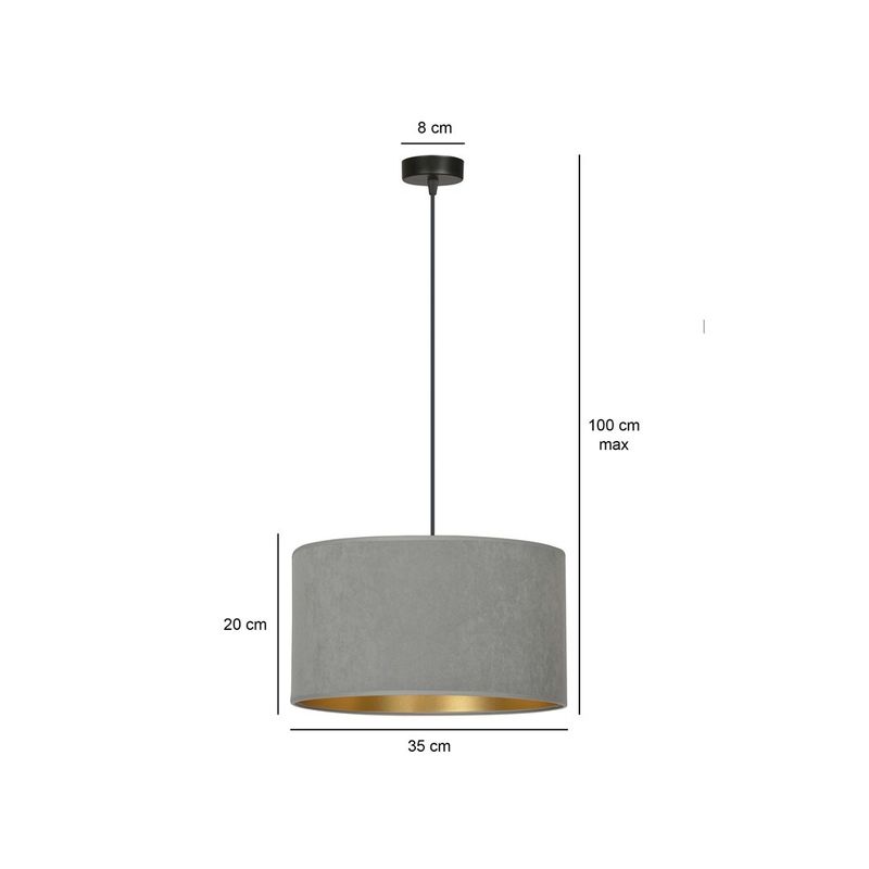 Emibig Lighting Taklampa HILDE 1 BL GRÃ…