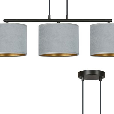 Emibig Lighting Taklampa HILDE 3 BL GRÃ…