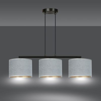 Emibig Lighting Taklampa HILDE 3 BL GRÃ…