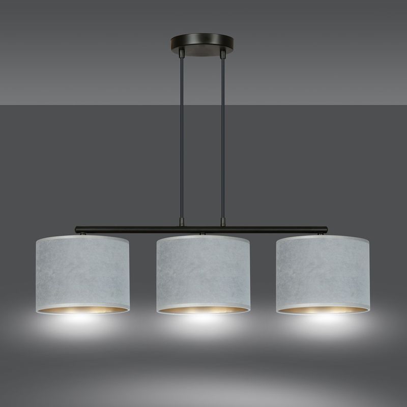Emibig Lighting Taklampa HILDE 3 BL GRÃ…