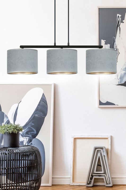 Emibig Lighting Taklampa HILDE 3 BL GRÃ…