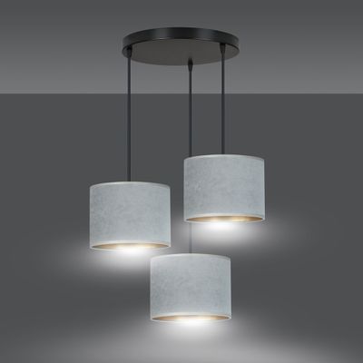 Emibig Lighting Taklampa HILDE 3 BL PREMIUM GRÃ…