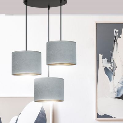 Emibig Lighting Taklampa HILDE 3 BL PREMIUM GRÃ…