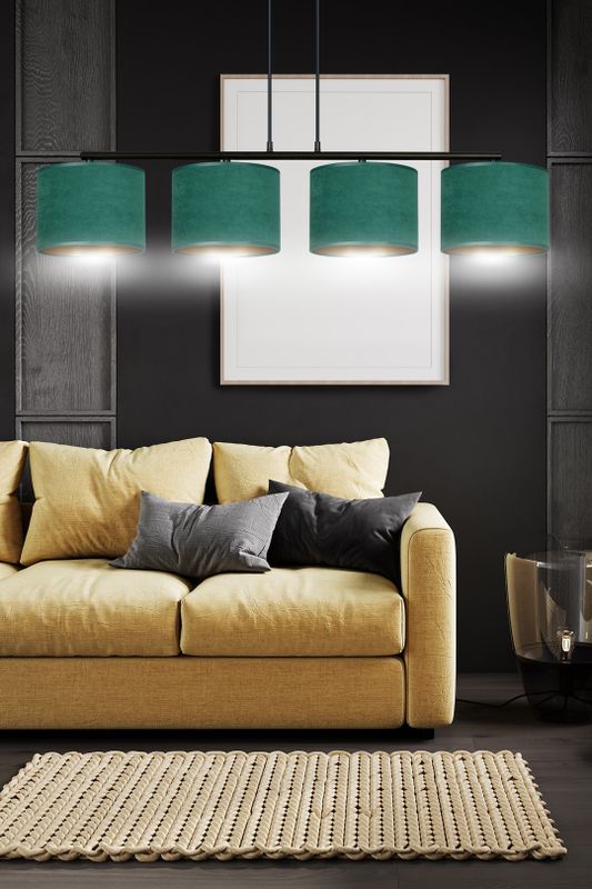 Emibig Lighting Taklampa HILDE 4 BL GRÃ–N
