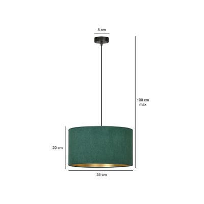 Emibig Lighting Taklampa HILDE 1 BL GRÃ–N