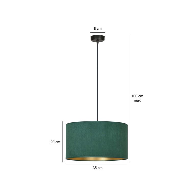 Emibig Lighting Taklampa HILDE 1 BL GRÃ–N