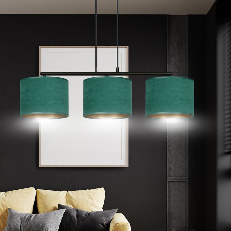 Emibig Lighting Taklampa HILDE 3 BL GRÃ–N
