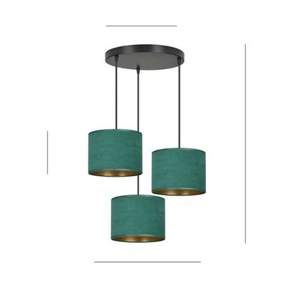 Emibig Lighting Taklampa HILDE 3 BL PREMIUM GRÃ–N
