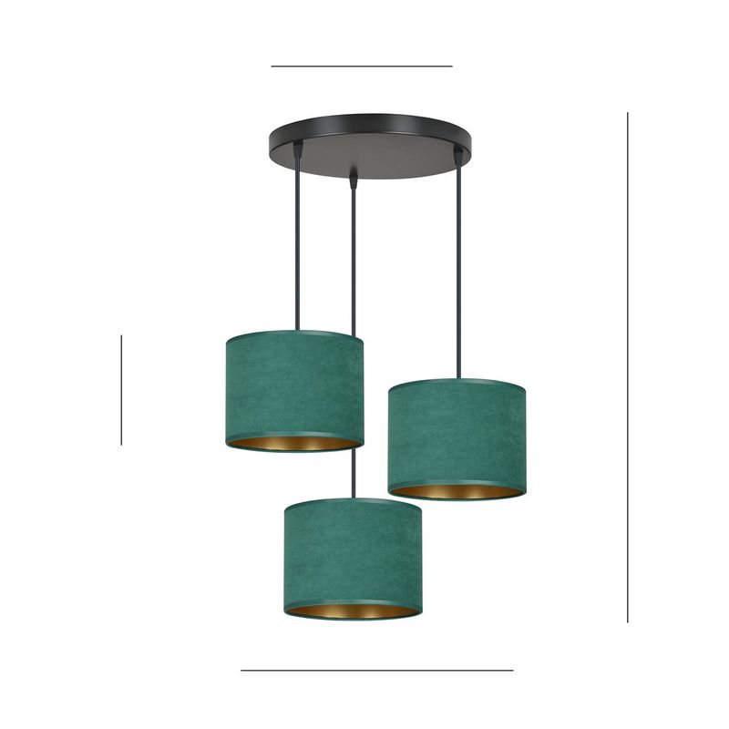 Emibig Lighting Taklampa HILDE 3 BL PREMIUM GRÃ–N