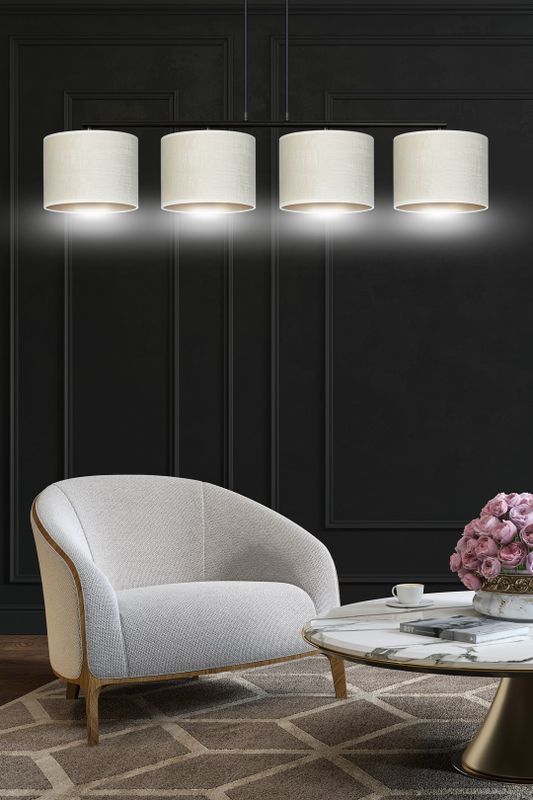 Emibig Lighting Taklampa HILDE 4 BL VIT