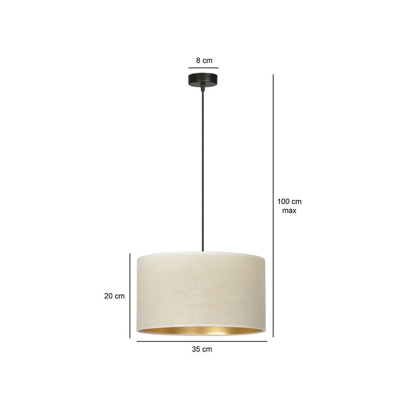 Emibig Lighting Taklampa HILDE 1 BL VIT