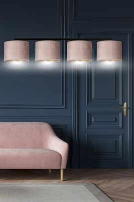 Emibig Lighting Taklampa HILDE 4 BL ROSA
