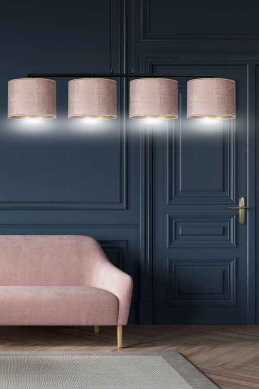 Emibig Lighting Taklampa HILDE 4 BL ROSA
