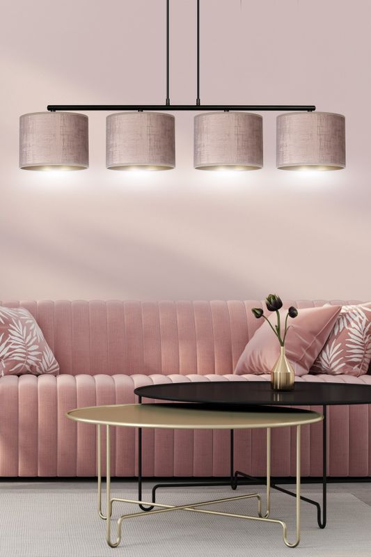 Emibig Lighting Taklampa HILDE 4 BL ROSA