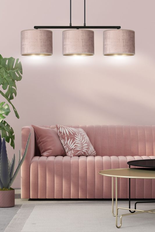 Emibig Lighting Taklampa HILDE 3 BL ROSA