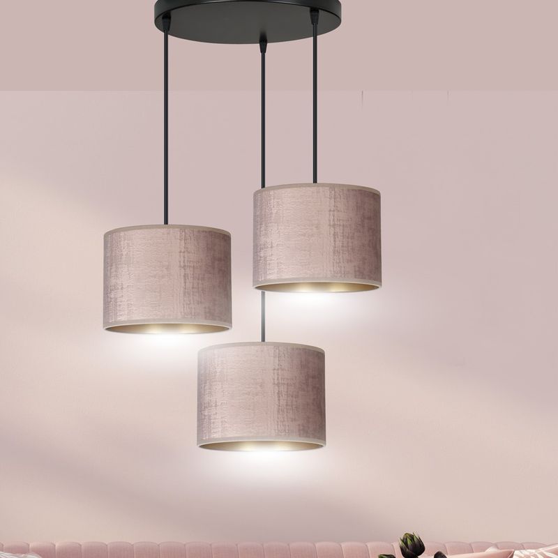 Emibig Lighting Taklampa HILDE 3 BL PREMIUM ROS