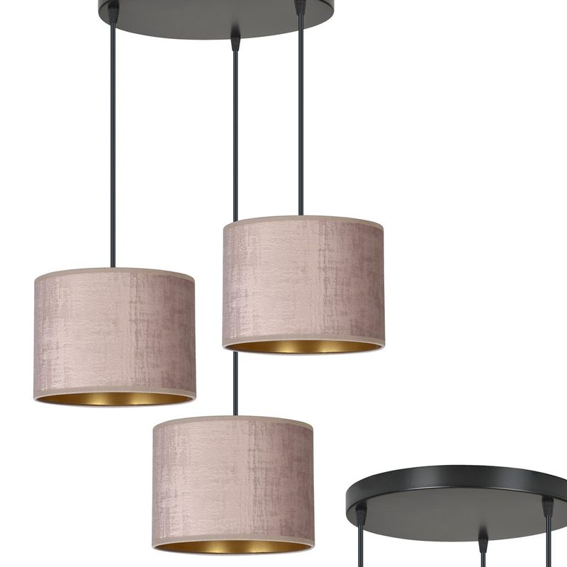 Emibig Lighting Taklampa HILDE 3 BL PREMIUM ROS