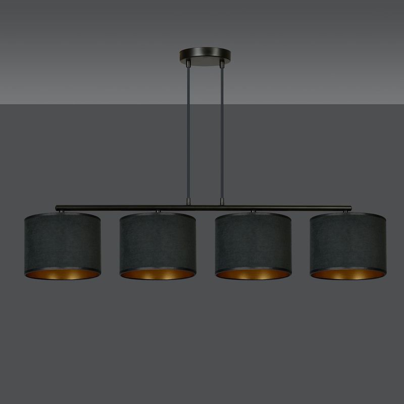 Emibig Lighting Taklampa HILDE 4 BL SVART