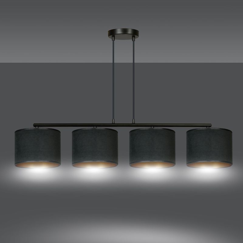 Emibig Lighting Taklampa HILDE 4 BL SVART