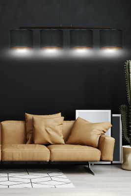 Emibig Lighting Taklampa HILDE 4 BL SVART