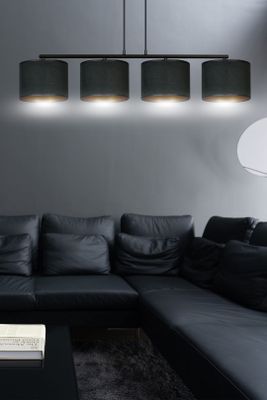 Emibig Lighting Taklampa HILDE 4 BL SVART
