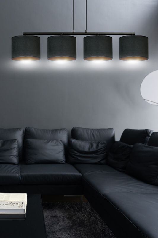Emibig Lighting Taklampa HILDE 4 BL SVART