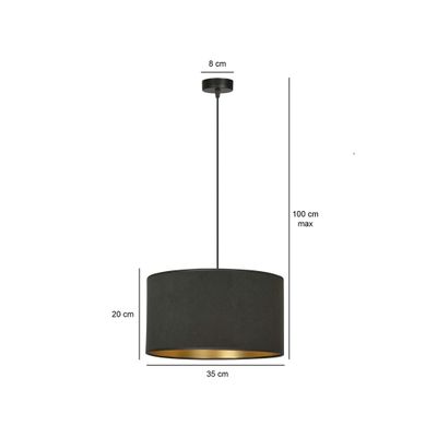 Emibig Lighting Taklampa HILDE 1 BL SVART