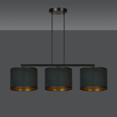 Emibig Lighting Taklampa HILDE 3 BL SVART