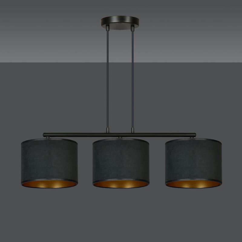 Emibig Lighting Taklampa HILDE 3 BL SVART