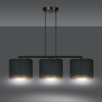 Emibig Lighting Taklampa HILDE 3 BL SVART
