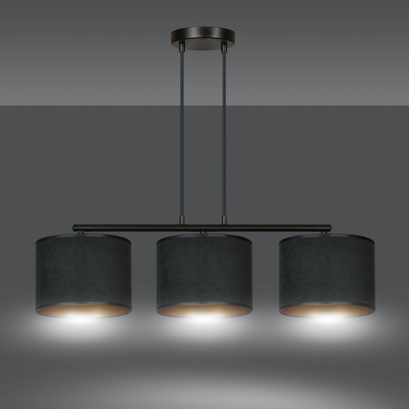 Emibig Lighting Taklampa HILDE 3 BL SVART