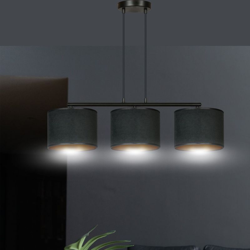 Emibig Lighting Taklampa HILDE 3 BL SVART