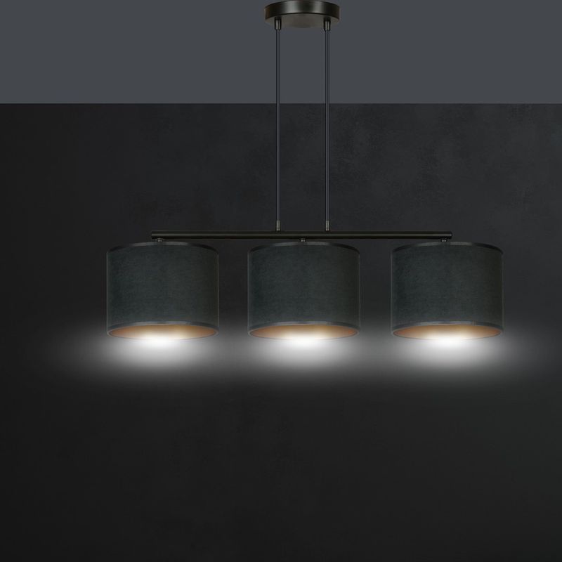 Emibig Lighting Taklampa HILDE 3 BL SVART
