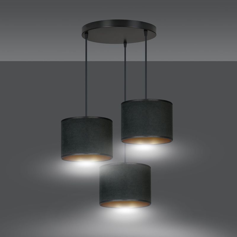Emibig Lighting Taklampa HILDE 3 BL PREMIUM SVART