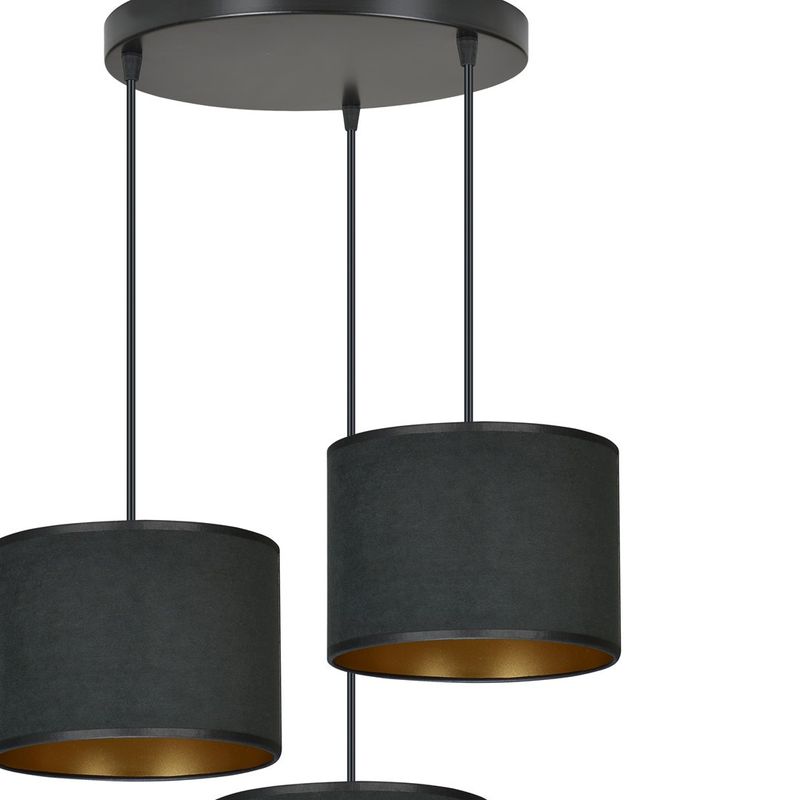 Emibig Lighting Taklampa HILDE 3 BL PREMIUM SVART