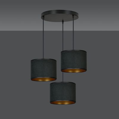 Emibig Lighting Taklampa HILDE 3 BL PREMIUM SVART