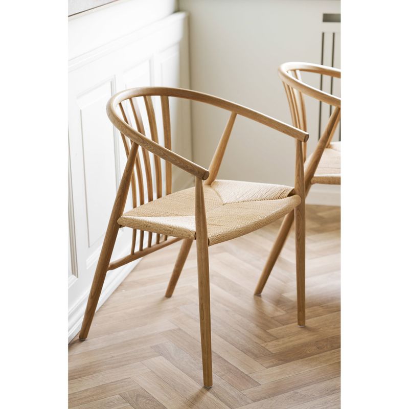 House Nordic Agustin Matstol - Naturrottingsits, ek, natur
