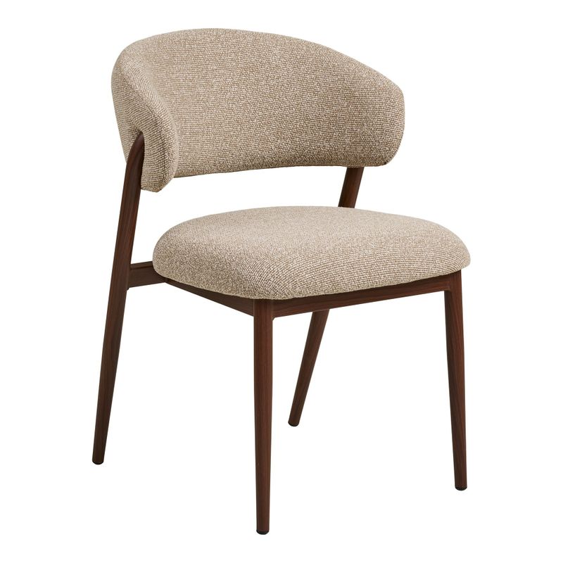 House Nordic Cavi matstol sand/mörkbru 2-pack