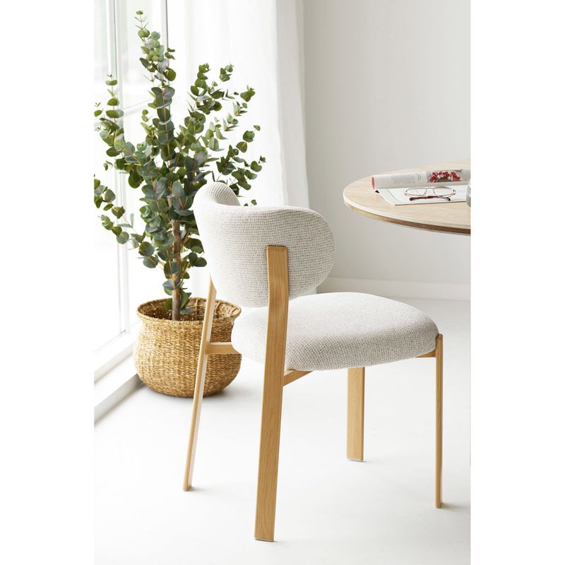 House Nordic Savina matstol sand/natur 2-pack