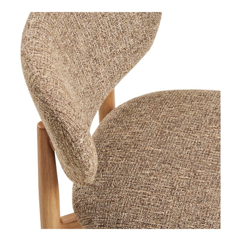 House Nordic Isola Matstol - Mörkbrun, träliknande ben, natur 2-pack