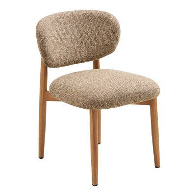 House Nordic Isola Matstol - Mörkbrun, träliknande ben, natur 2-pack