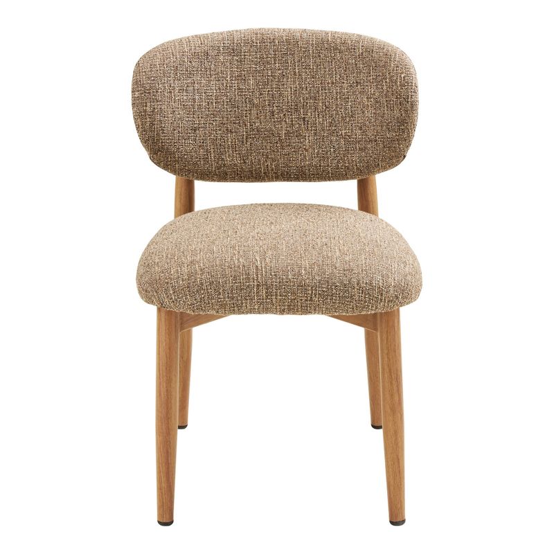 House Nordic Isola Matstol - Mörkbrun, träliknande ben, natur 2-pack